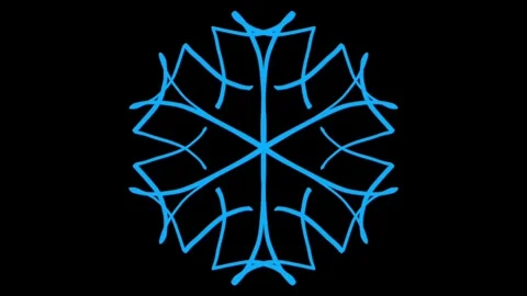Visualization of numbers with Doodle. Pattern 7.f216.12 Vídeo Stock 337818339