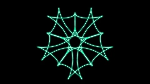 Visualization of numbers with Doodle. Pattern 7.h315.57 Vídeo Stock 338165529
