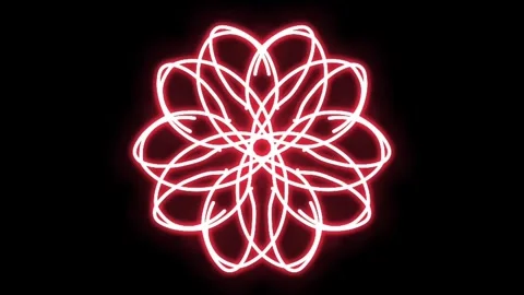 Visualization of numbers with Doodle. Pattern 8-3 Video stock 331742439