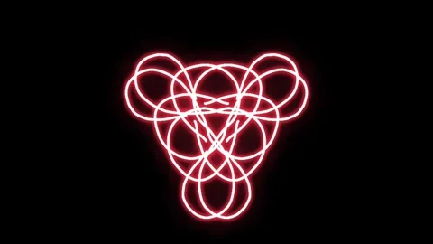 Visualization of numbers with Doodle. Pattern 8.3.000.1 Stock Footage 331742433