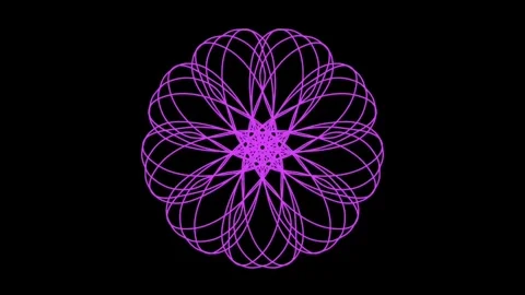 Visualization of numbers with Doodle. Pattern 8.c119.111 Stock Footage 338190635