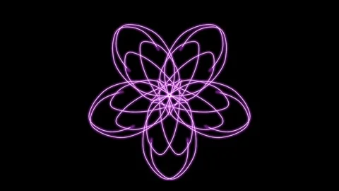 Visualization of numbers with Doodle. Pattern 8.c315.108 Video stock 338191604