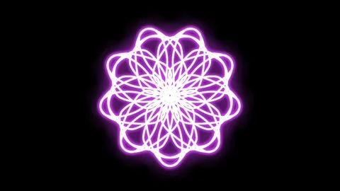 Visualization of numbers with Doodle. Pattern 8.c419.106 Video stock 338191680