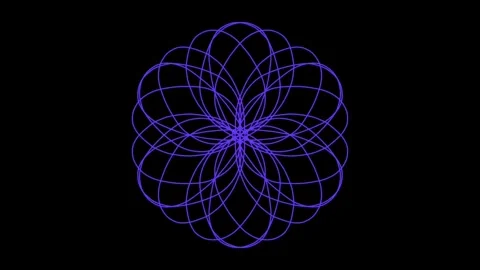 Visualization of numbers with Doodle. Pattern 8.d116.136 Video stock 338191766