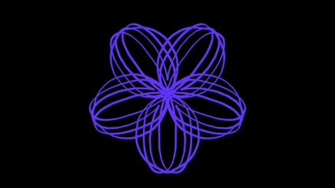 Visualization of numbers with Doodle. Pattern 8.d215.139 Vídeo Stock 338191935