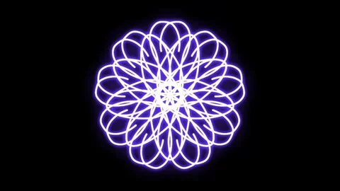 Visualization of numbers with Doodle. Pattern 8.d419.126 Video stock 338195400