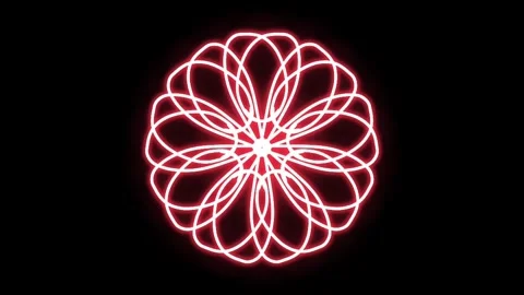 Visualization of numbers with Doodle. Pattern 9-5 Video stock 331742493