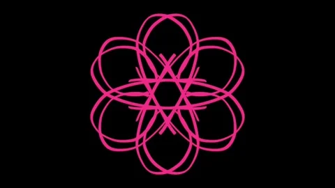 Visualization of numbers with Doodle. Pattern 9.b216.103 Vídeos de archivo 339490219