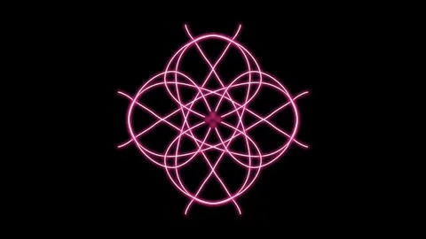 Visualization of numbers with Doodle. Pattern 9.b314.97 Vídeo Stock 339495291