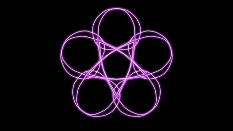 Visualization of numbers with Doodle. Pattern 9.c315.114 Vídeos de archivo 339611014