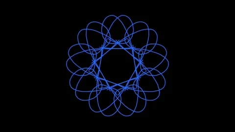 Visualization of numbers with Doodle. Pattern 9.e119.156 Stock Footage 340356210