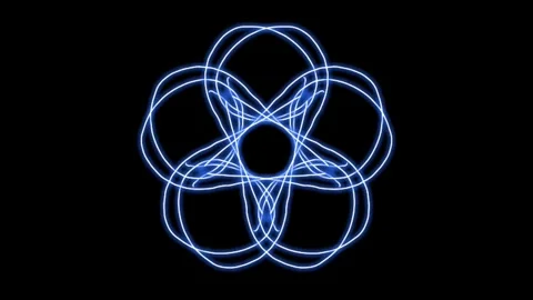 Visualization of numbers with Doodle. Pattern 9.e315.149 Stock Footage 340382802