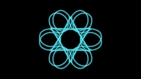 Visualization of numbers with Doodle. Pattern 9.g316.26 Stock Footage 340425486