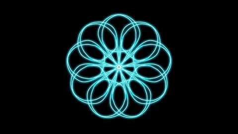 Visualization of numbers with Doodle. Pattern 9.g319.30 Vídeos de archivo 340425489