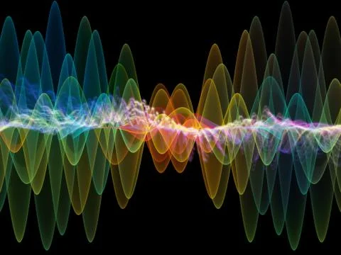 Visualization of Oscillation Illustrazione stock