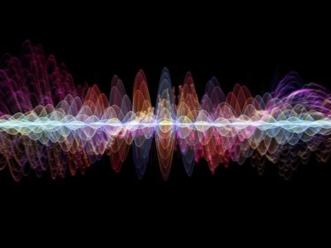 Visualization of Oscillation Stock Illustration