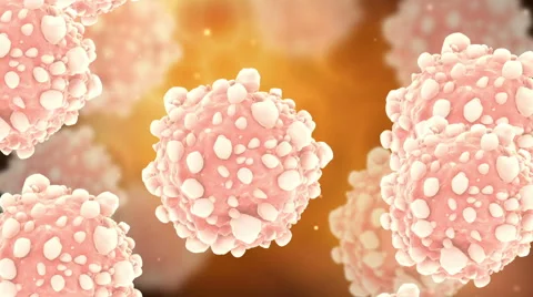 Visualization of pancreatic cancer cells. Stock Footage