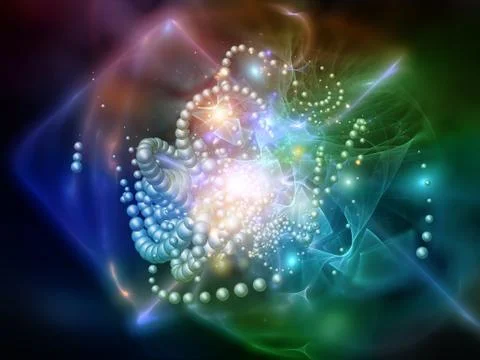 Visualization of Particles Stock Illustration