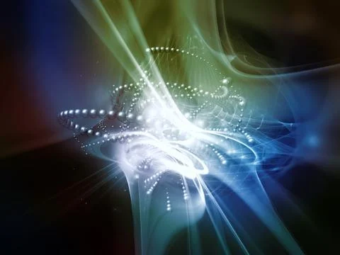 Visualization of Particles Stock Illustration