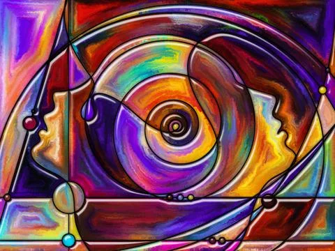 Visualization of Perception Stock Illustration