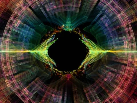 Visualization of Radial Oscillation Stock Illustration