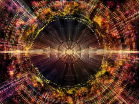 Visualization of Radial Oscillation 스톡 일러스트