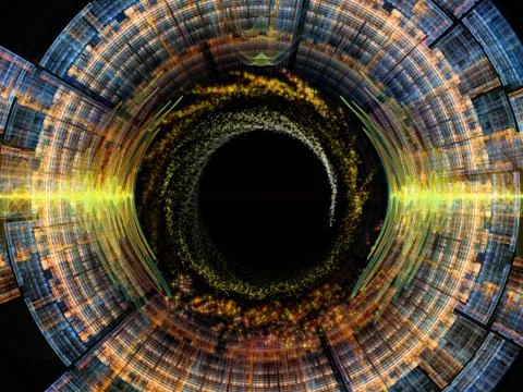 Visualization of Radial Oscillation Illustrazione stock