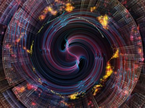 Visualization of Radial Oscillation Stock Illustration