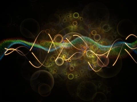 Visualization of Sine Waves Stock Illustration