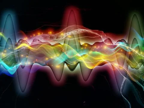 Visualization of Sound Wave イラスト素材