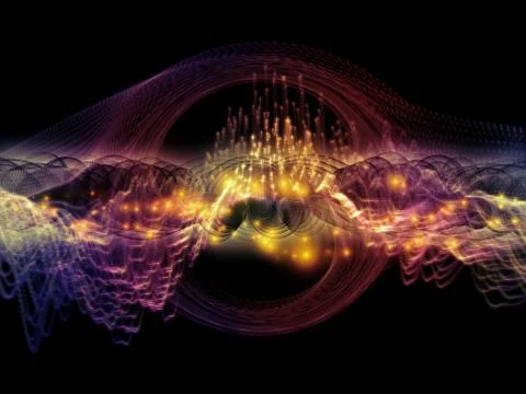 Visualization of Sound Wave Stock Illustration