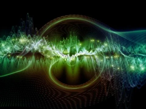 Visualization of Sound Wave Stock Illustration