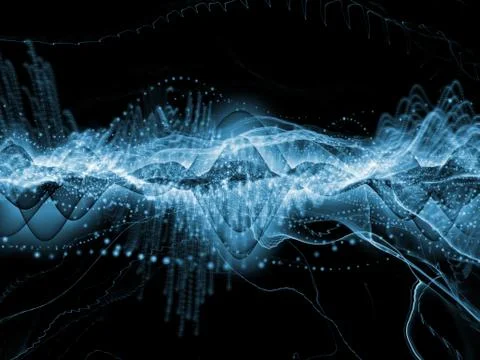 Visualization of Sound Wave Stock Illustration