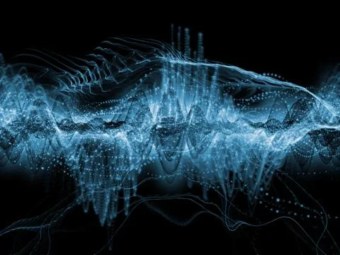 Visualization of Sound Wave イラスト素材