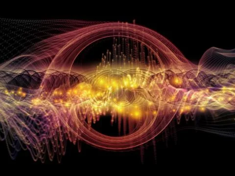 Visualization of Sound Wave Stock Illustration