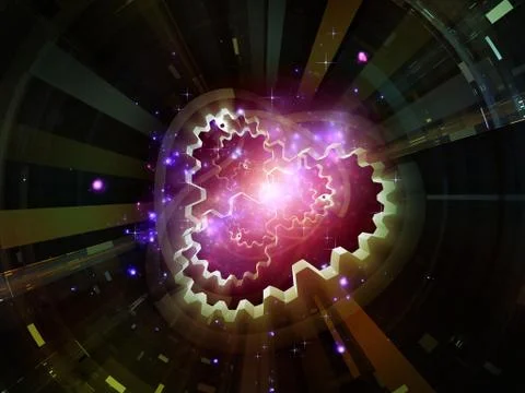 Visualization of Space Emitter Stock Illustration