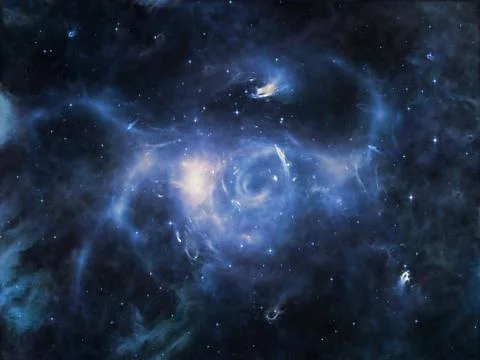 Visualization of Space Stock Illustration