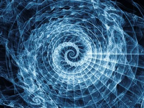 Visualization of Spiral Pattern Illustrazione stock