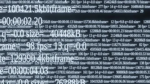 Visualization of streaming metrics data on digital data Stock Footage 302257405