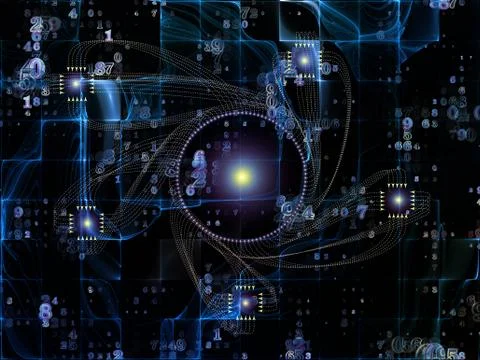 Visualization of Technology Links イラスト素材