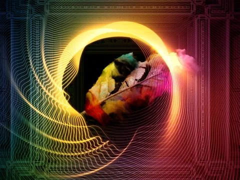 Visualization of Thought Patterns Stock Illustration