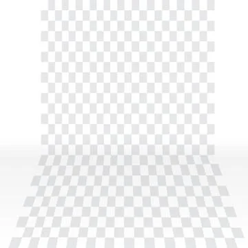 Visualization of Transparent background with bends on the sides.  Illustratio Stock Illustration