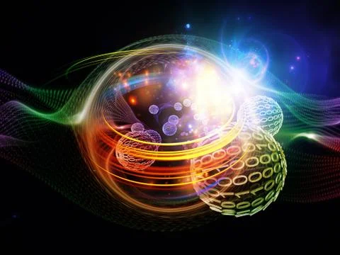 Visualization of Turbulence Illustrazione stock