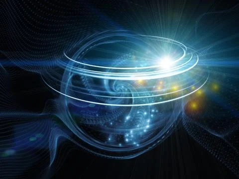 Visualization of Turbulence Stock Illustration
