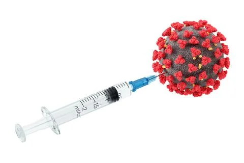 Visualization of vaccination against COVID-19 virus Stock Illustration
