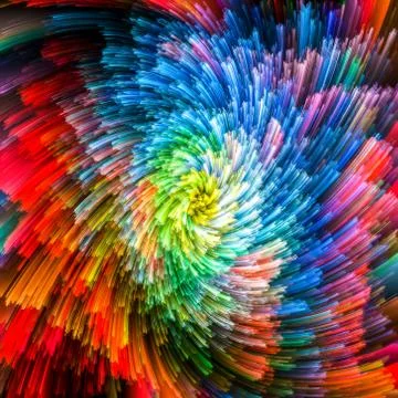 Visualization of Vibrant Vortex Illustrazione stock