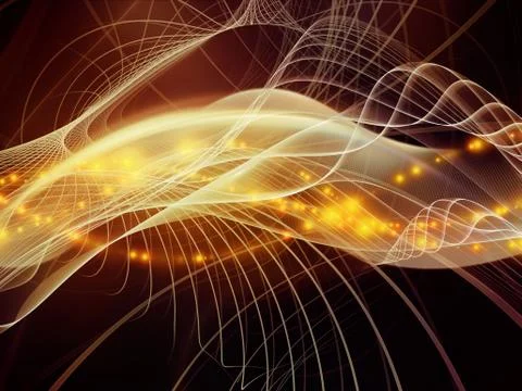 Visualization of Virtual World Stock Illustration