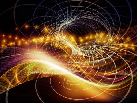Visualization of Virtual World Illustrazione stock