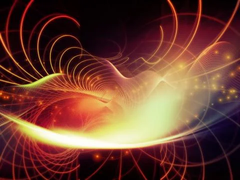 Visualization of Virtual World Illustrazione stock