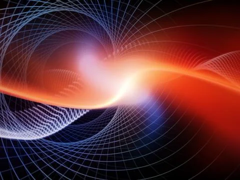 Visualization of Virtual World Stock Illustration